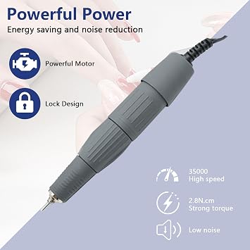 Polishing Machine, 35000rpm Lab Micromotor Nail Polisher Machine, 65W 220V Electric Machine, Micro Motor Hand Kit Used for Jewelry Ceramics Stone Carving