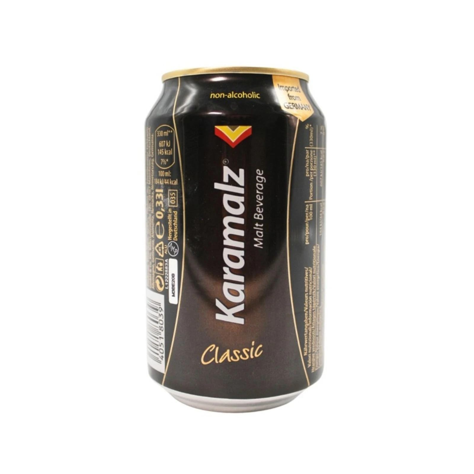 Karamalz Bevanda Analcolica al Malto Confezione da 24 x 330 ml – Bevanda Rinfrescante con Estratto di Malto Storica Ricetta Tradizionale Tedesca, Gusto Caramellato Intenso Dissetante