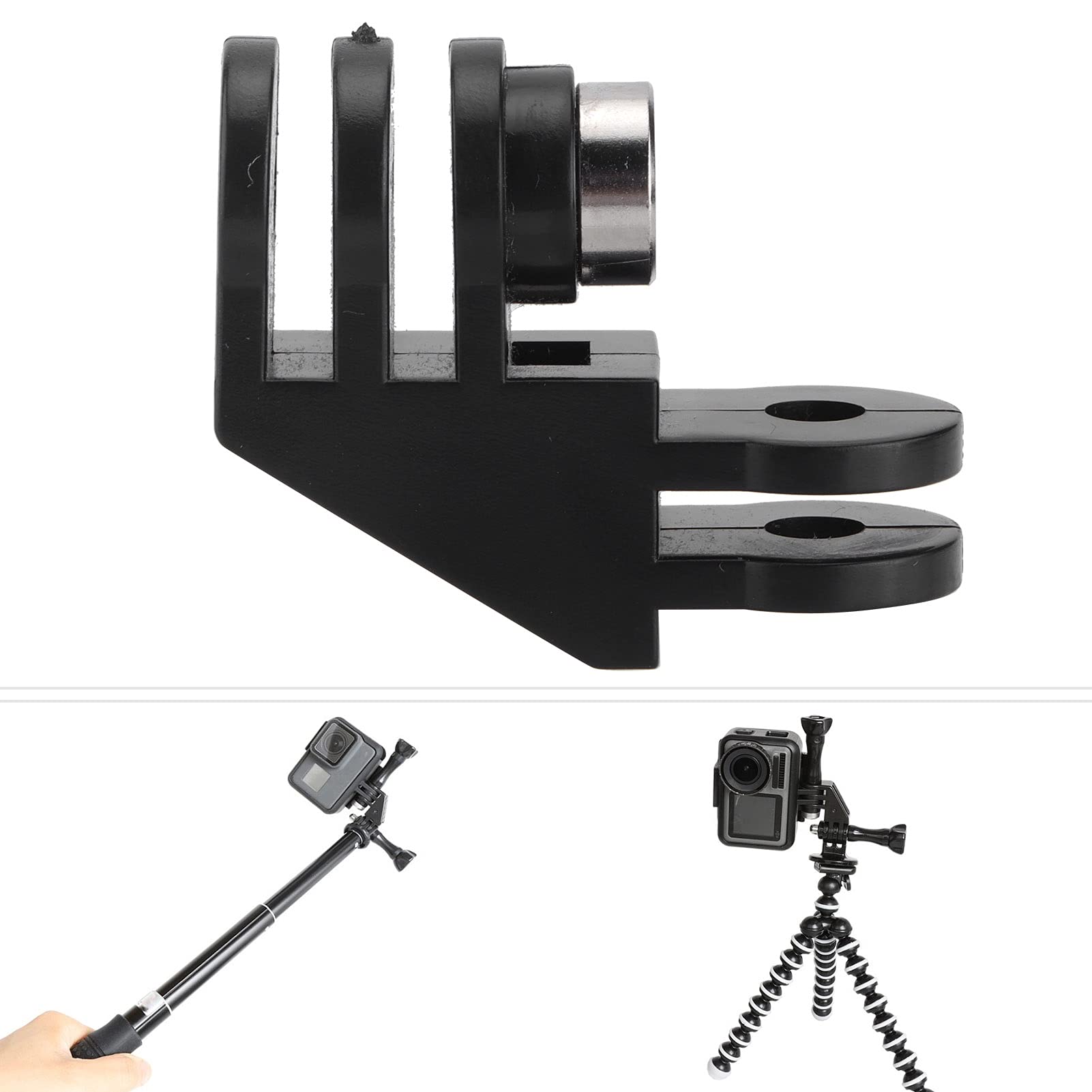 Adapter Kierunkowy 90 Stopni Mocowanie łokciowe 1/4in śruba Regulowany Adapter do Kasku Adapter do Montażu na łokciu Adapter do 8 7 6 5 9 Kamery