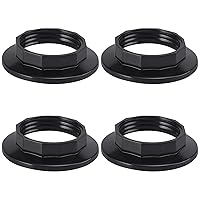 Vista 1 de DiCUNO Anillos de collar de pantalla de lámpara E12, base de candelabro roscada E12 E14, reemplazo de enchufe de bloqueo de retenedor, soporte