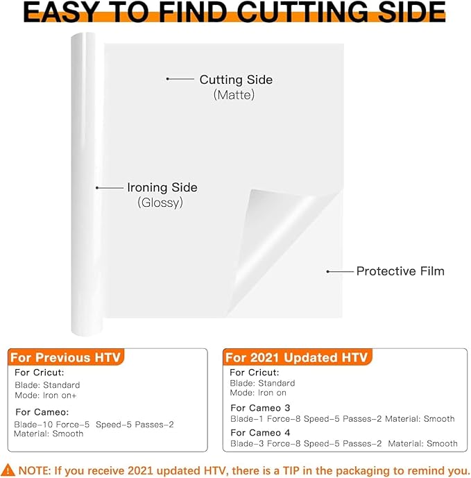 Termofijadora HTVRONT para Camisetas con Vinilo HTV Blanco 12" x 8ft miniatura 6