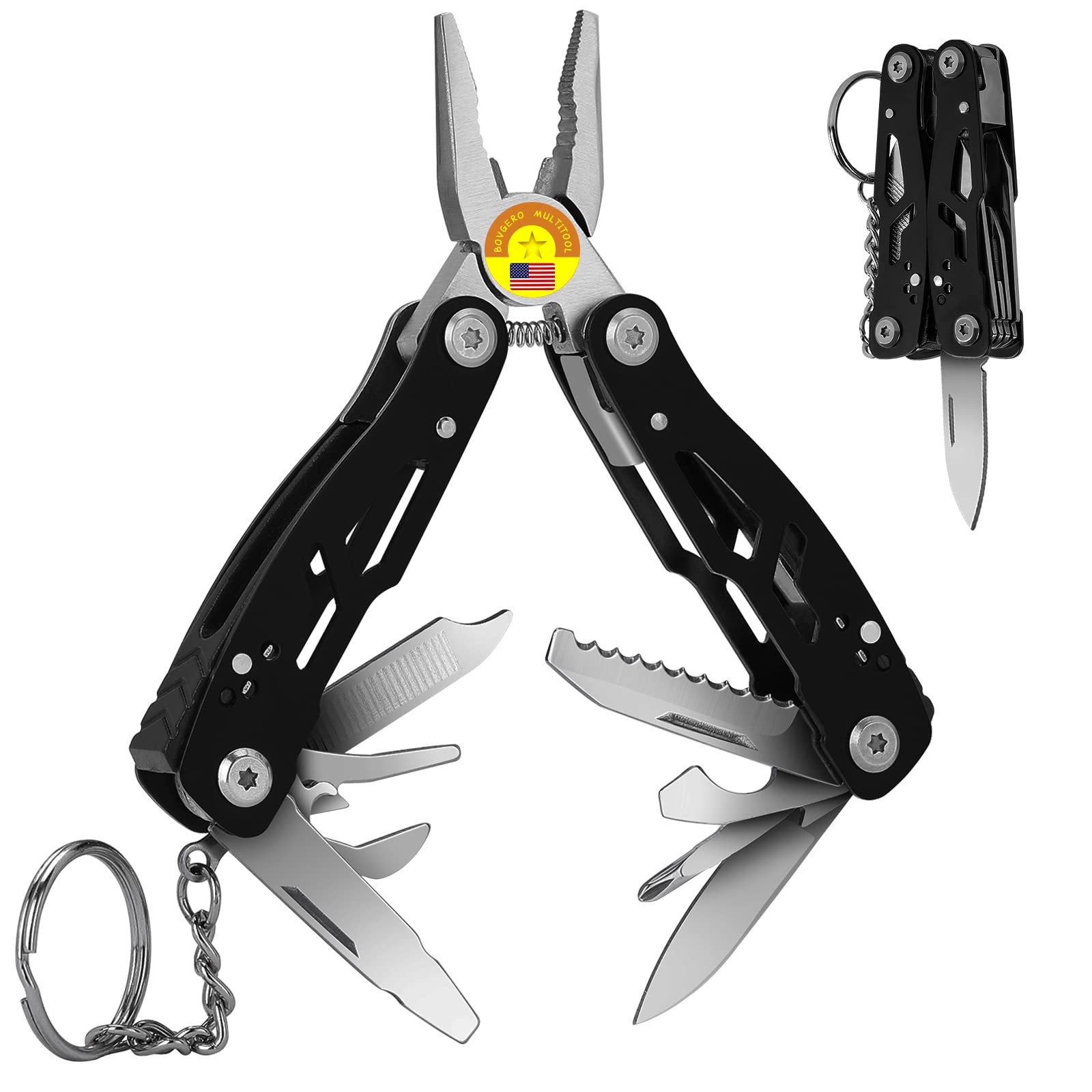 Buy Bovgero Mini Multitool Pliers 15in1, Premium Multi Tool Plier