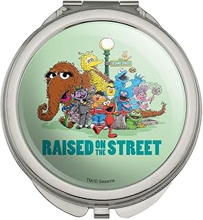 Sesame Street Raised on the Street Compact Travel Purse Handbag Makeup Mirror