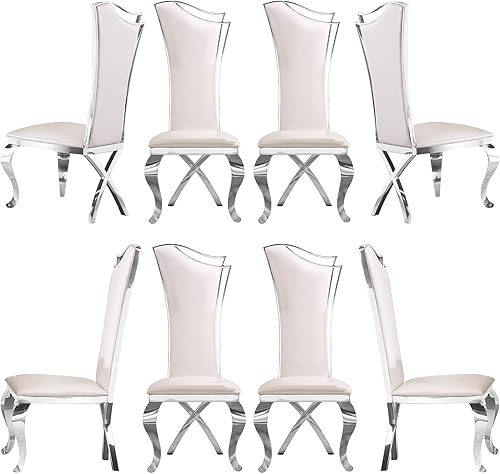 Miniatura 16 de ACEDÉCOR Juego de 4 sillas de comedor de terciopelo, sillas de cocina tapizadas de lujo negras con respaldo alto aerodinámico, modernas y hermosas