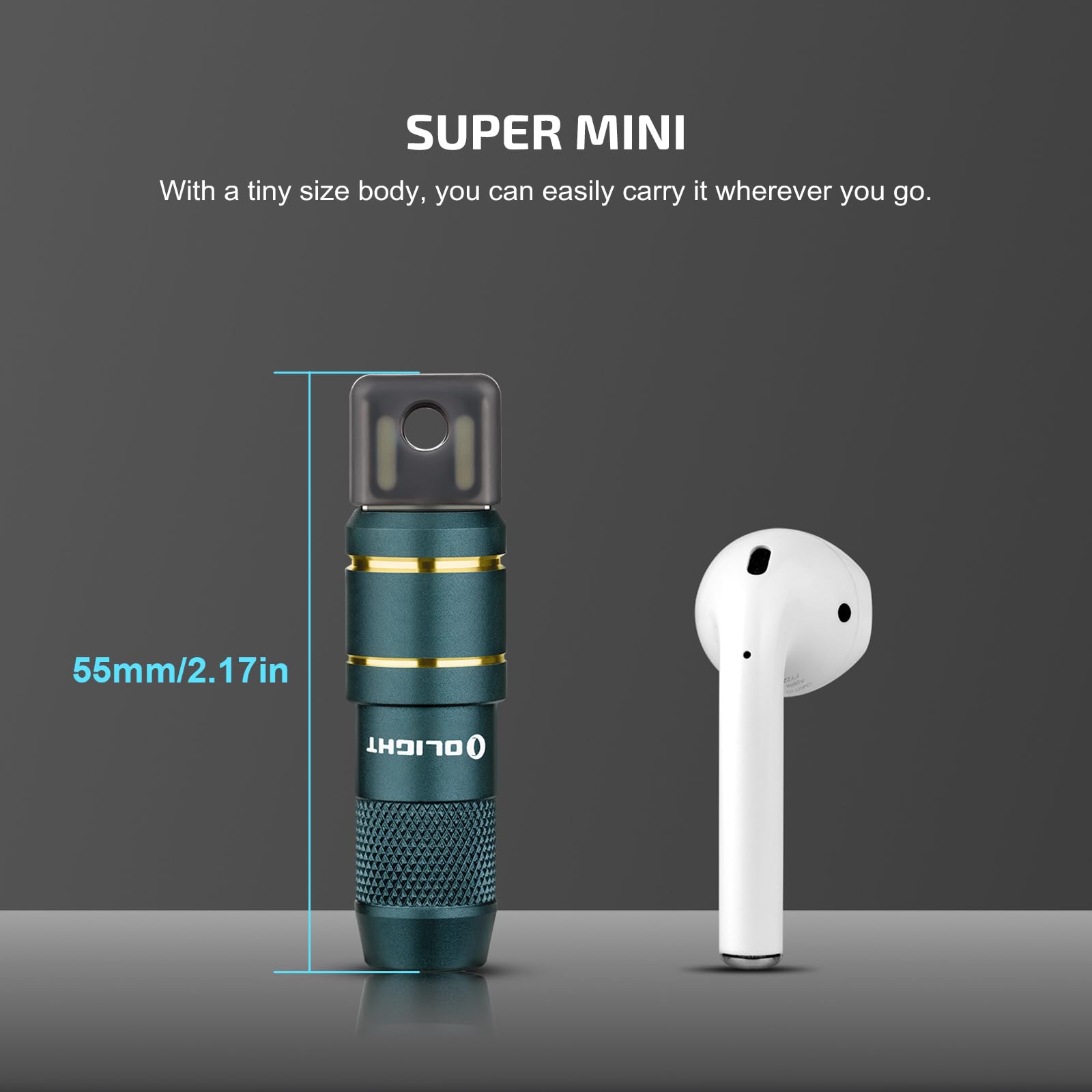 OLIGHT IMINI 2 EDC Rechargeable Keychain Flashlight, 50 Lumens