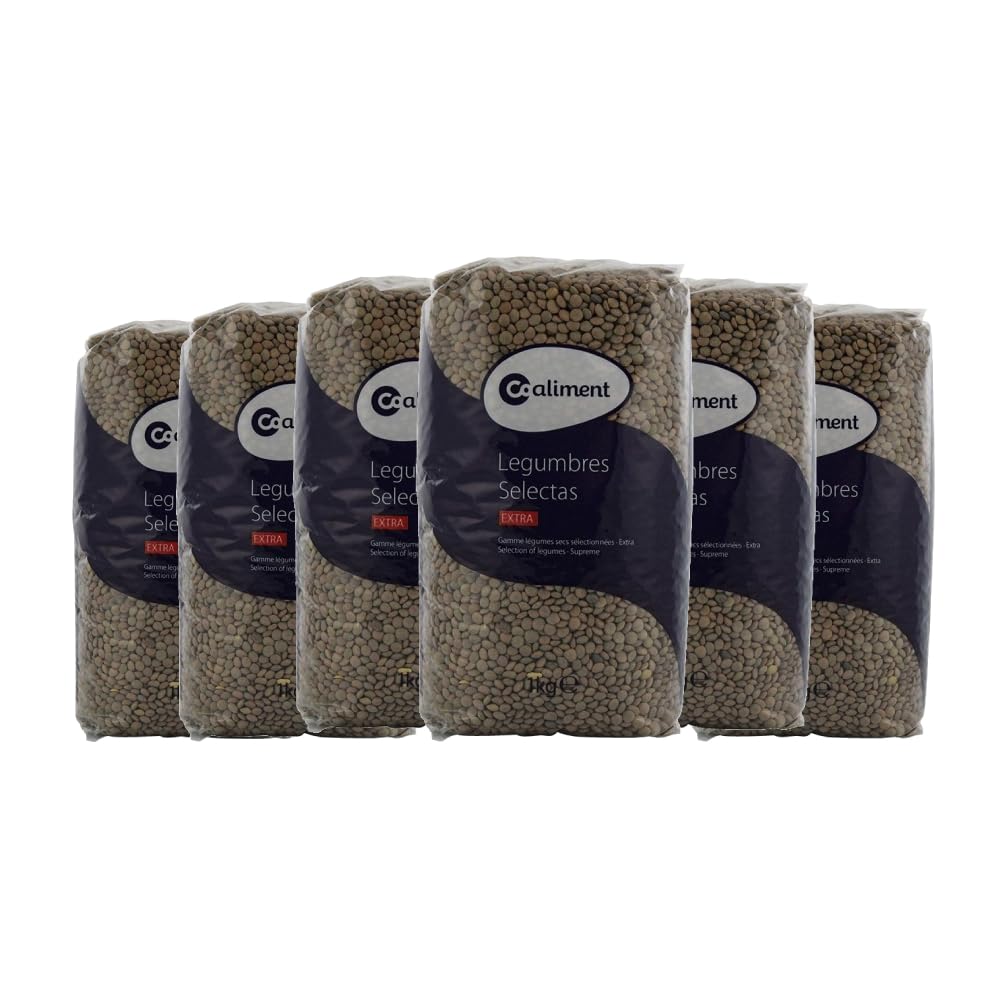 Lenteja pardina Coaliment 1 kg x 6 paquetes. Total de 6 kg