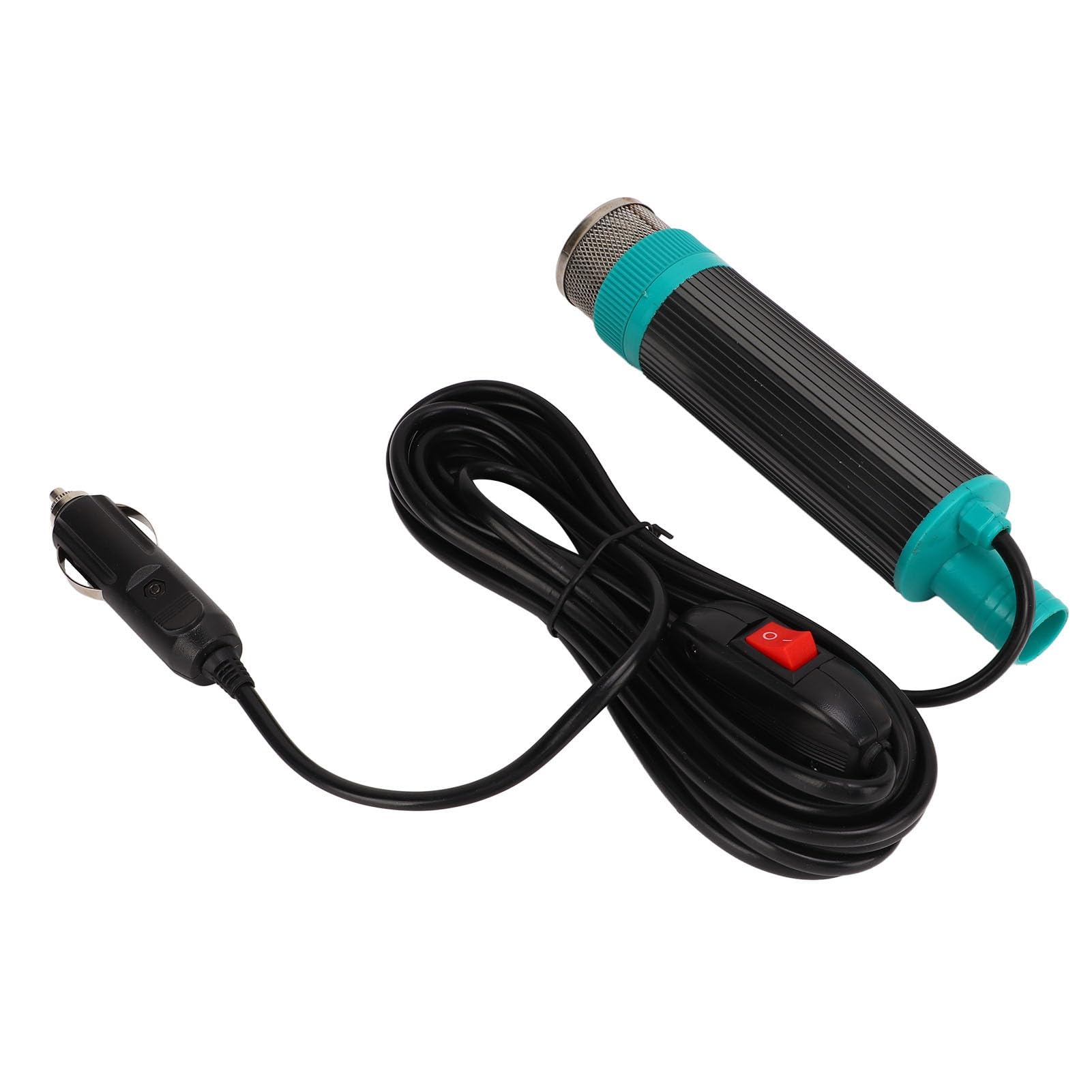 Aramox 12V Pompa Elettrica Portatile per Estrattore di Acqua e Olio con Cavo 5 M Pompa di Trasferimento del Carburante per Acqua e Carburante Cherosene per Rimorchio