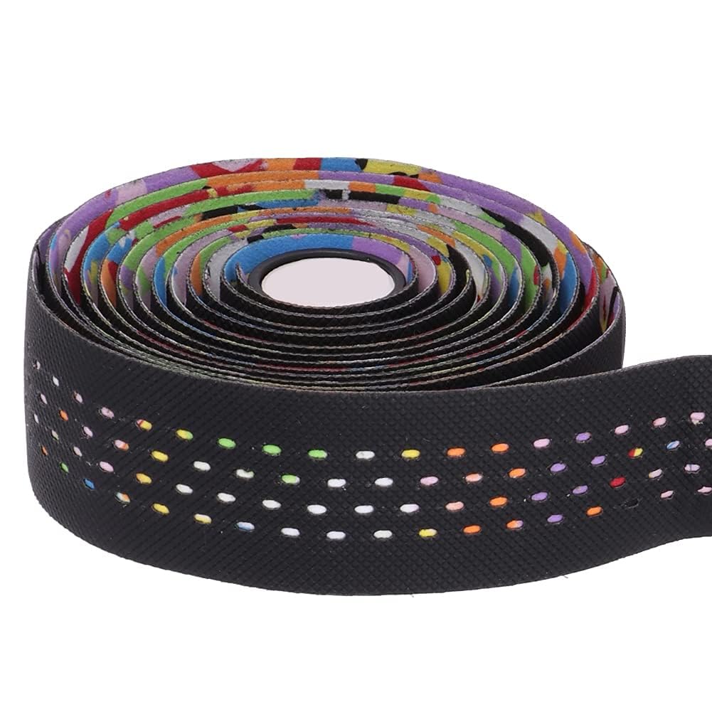 Fahrrad Lenkerband Rennrad Rutschfeste PU-Leder Lenkerband Atmungsaktive Fahrrad Griffriemen Stoßfeste Fahrradstange Verpackungen für das Radfahren im Freien(Bicycle Handlebar Tape)