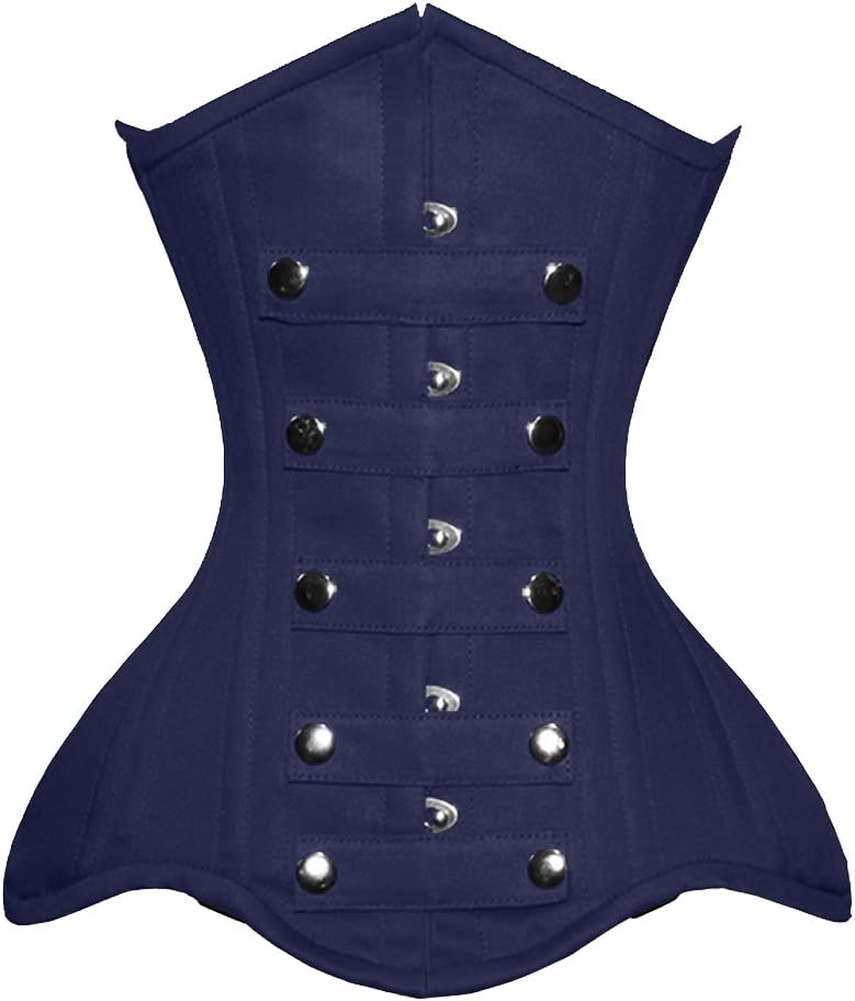 Luvsecretlingerie Heavy Duty 26 Double Steel Boned Waist Training COTTON & SATIN Underbust Tight Shaper Corset #8960