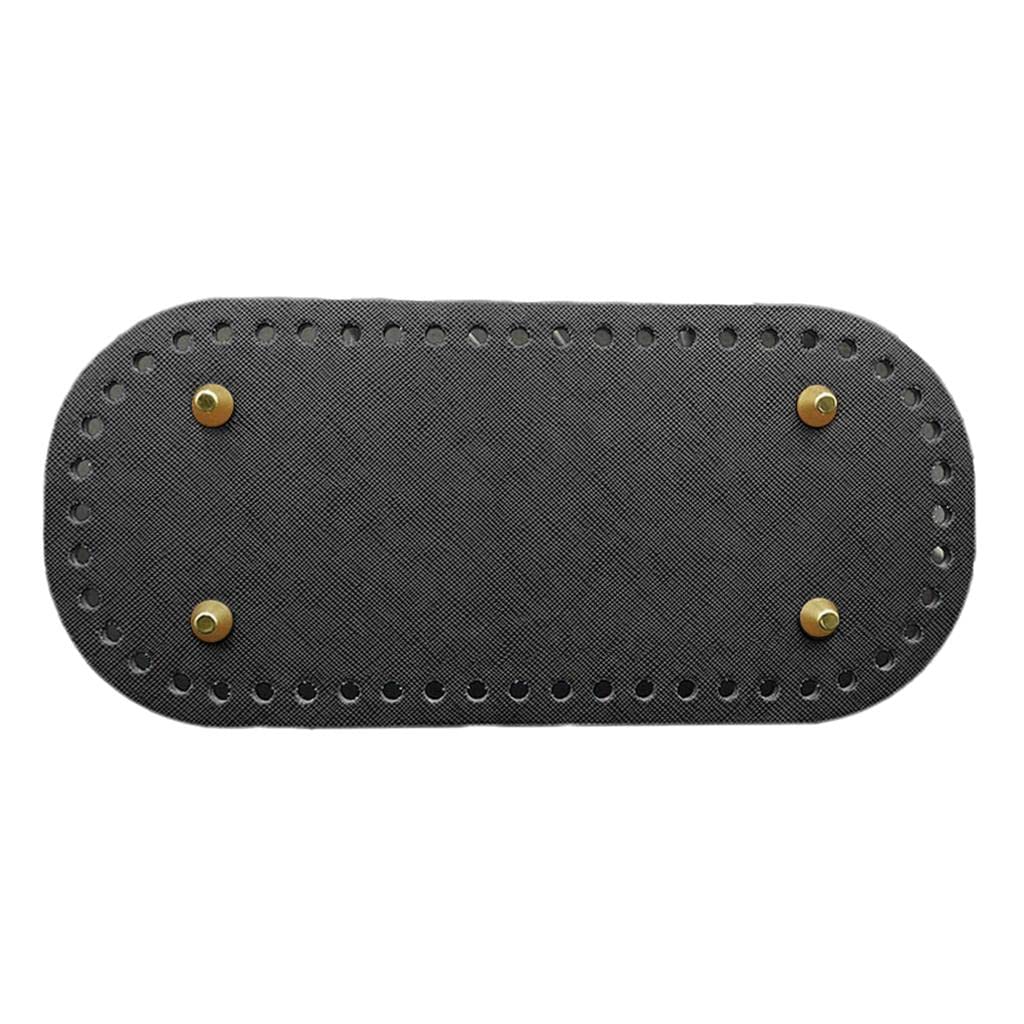 NIVAA Leather DIY Bags Bottom Mat Pad Insert Base Replacement Purse Making Black-image-9