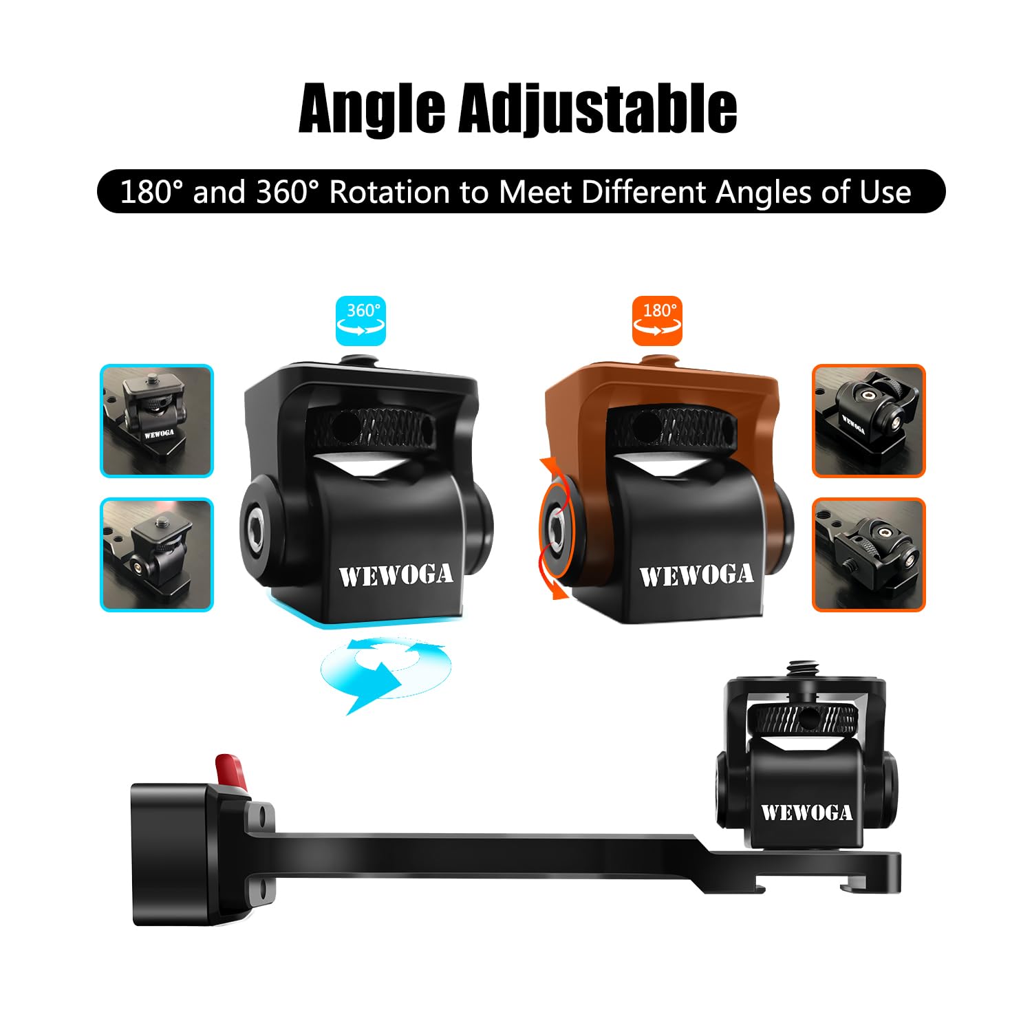 RS4 Telefono Titolare Estensione Maniglia RS3 Telefono Montare 1/4" Freddo Scarpa Compatibile per DJI Ronin S4/RS4 PRO/RS3/RS3 PRO/Ronin S3 Mini/Ronin RS2/RSC2 Gimbal Stabilizzatore