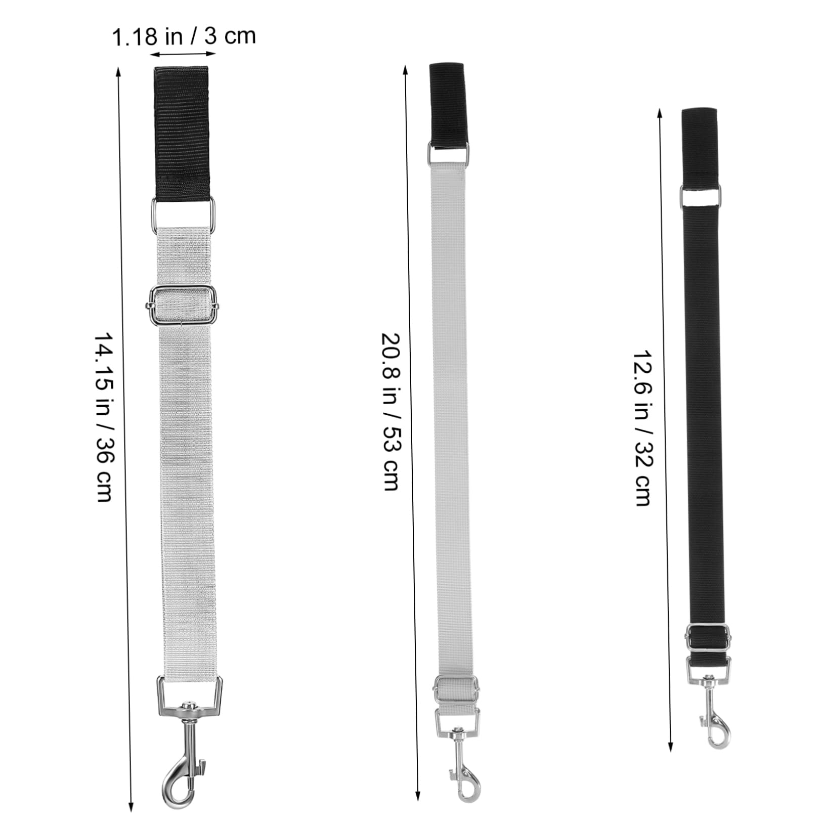 ifundom 2pcs Adjustable Dog Grooming Arm Extension Straps Durable Pet Grooming Harness for Enhanced Table Attachment for All Dog