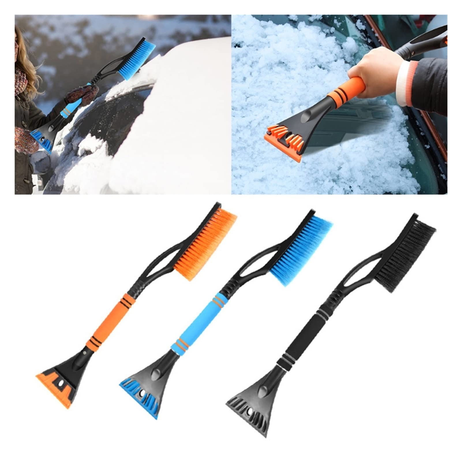 Brosse à Neige pour Pare-Brise Pelle à déneigement pour Pare-Brise pour éviter Les dommages Brosse à Brosse de Voiture R7ua (Color : Orchid)