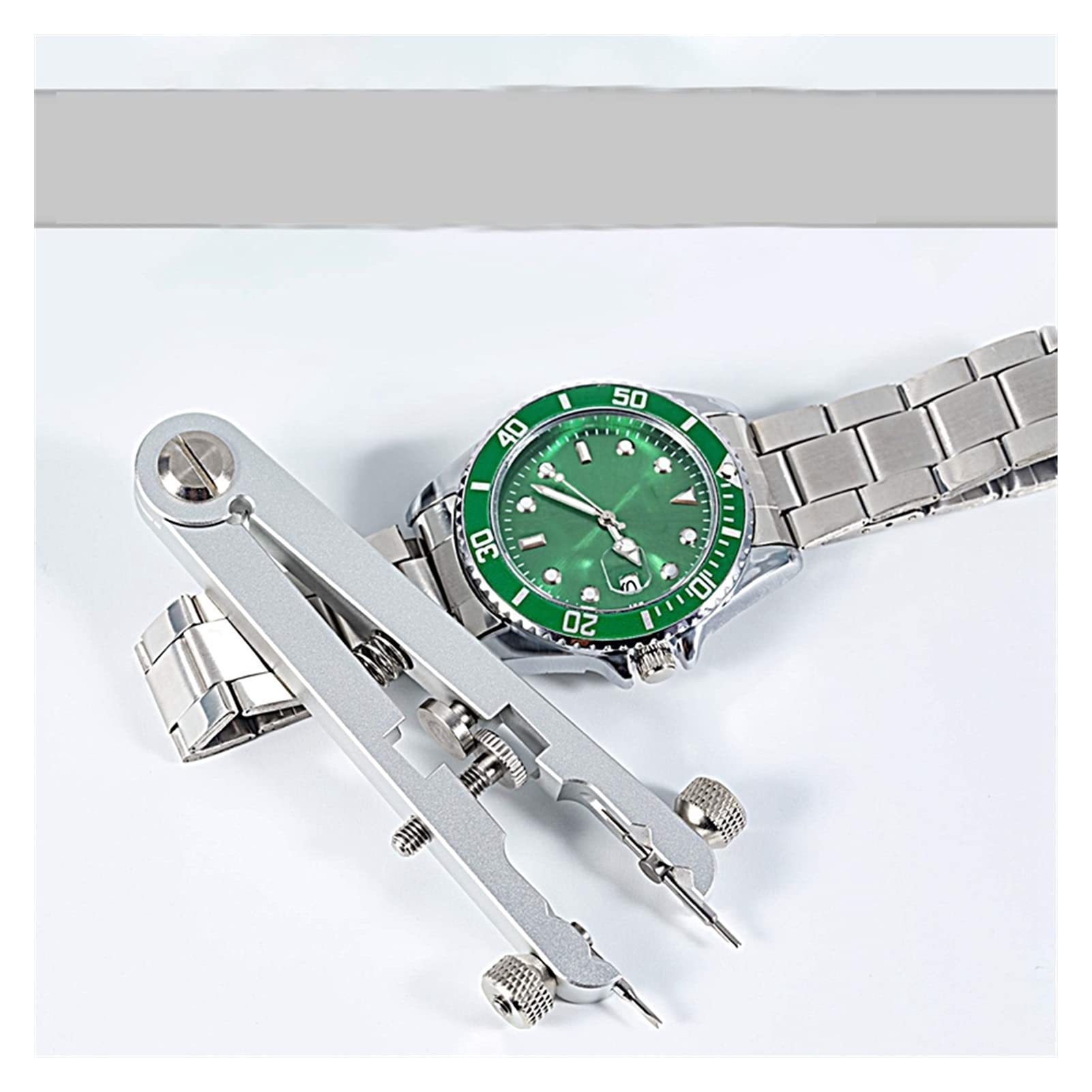 Kit De Pinces De Montre - 4 Broches En Acier Inox - Outil Horloger 105mm - Neuf Avec étiquettes
