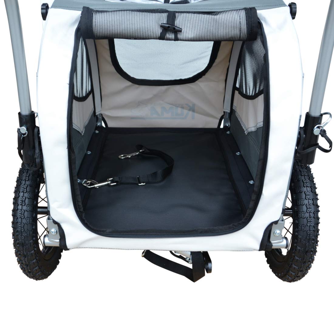 PAPILIOSHOP KUMA: Rimorchio Multifunzionale per Bici e Passeggino - Trasporto Sicuro di Cani, Gatti e Animali Domestici, Ideale per Escursioni, Campeggio e Attività All'Aperto
