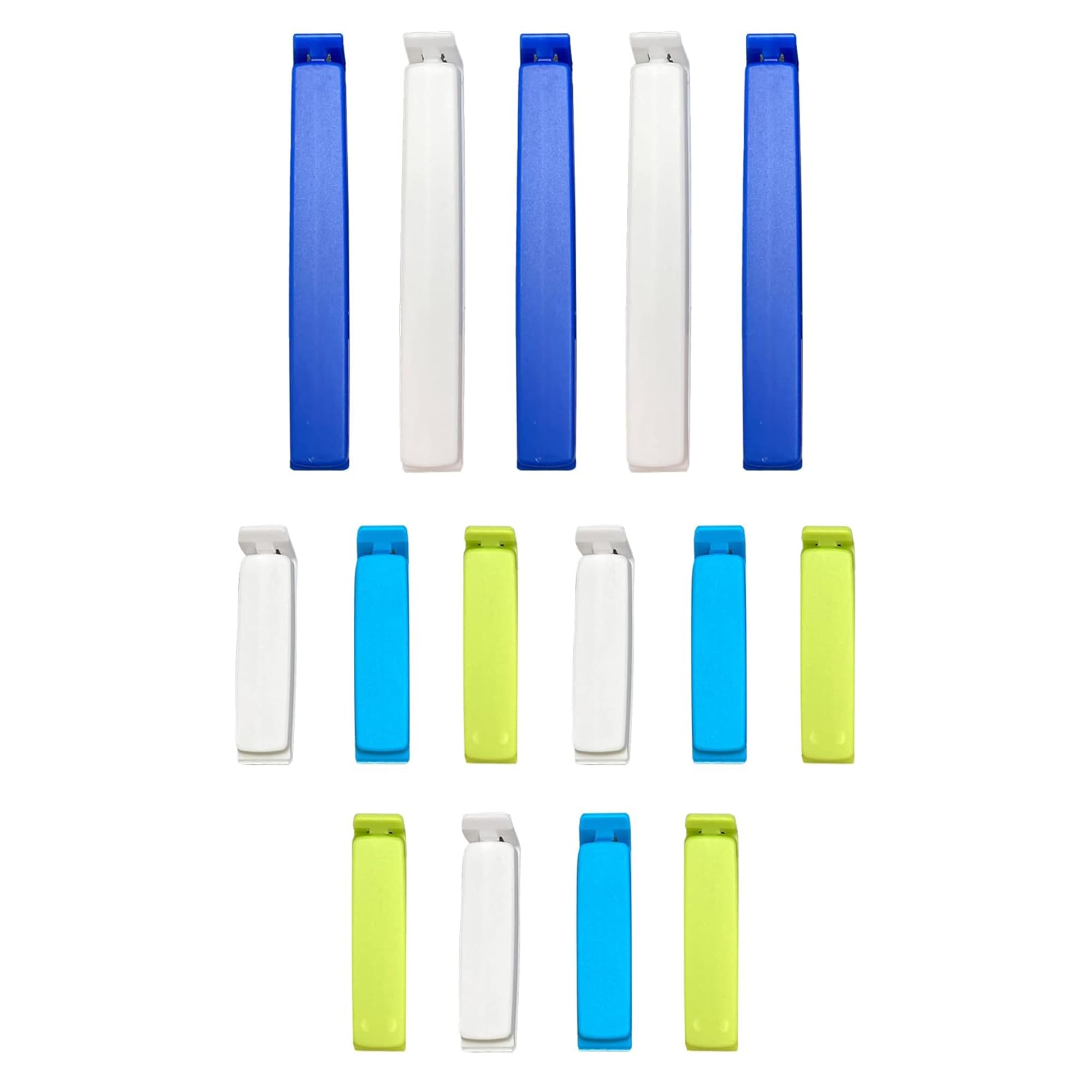LINDEN SWEDEN Twixit! Bag Clips - Set of 15 - Keep Food Fresh, Prevent Spillage - Great for Storage and Organization - Microwave, Freezer and Dishwasher-Safe - BPA-Free