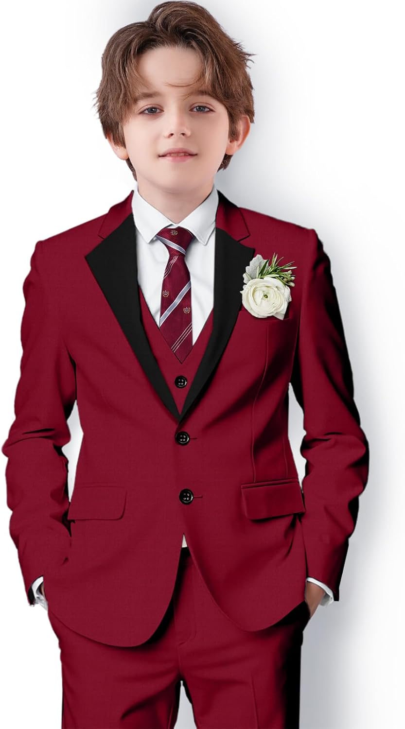 Boys Suit Formal Suits for Boy Slim Fit Kids Suit for Teen Boy Toddler Dress Boys Wedding Communion