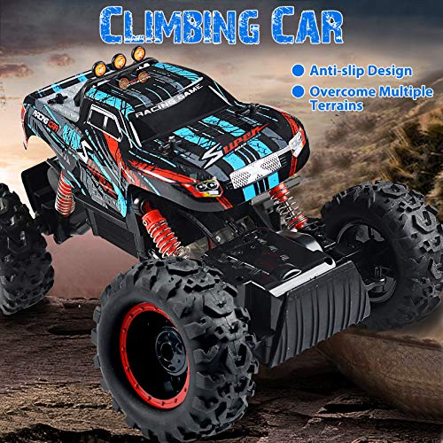 Remote Control Truck, RC Car 1: 12 Scale RC Truck 2.4Ghz Radio Remote Control Car RC Monster Vehicle Truck Crawler 4WD Off Road for Boys - Thumbnail 7
