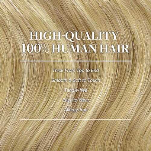 Image of GOO GOO Clip in Hair Extensions Real Human Hair Blonde Remy Extensions