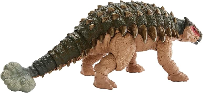 Mattel Jurassic World Mattel Jurassic Park III Hammond Collection Ankylosaurus, Authentic Dinosaur Action Figure with Deluxe Articulation