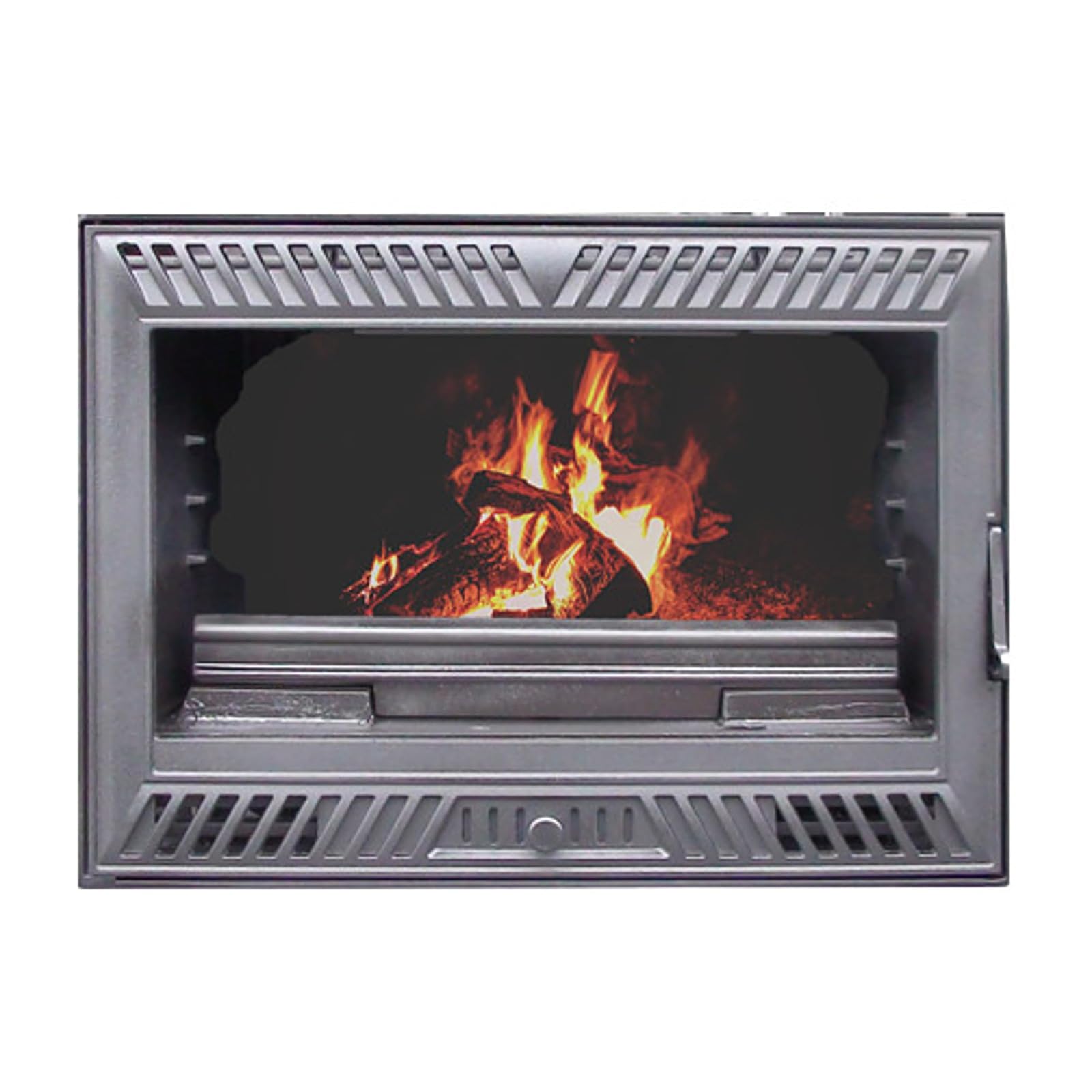 EIDER BIOMASA - Insert INUK Iron 70 VENTILADA - Insertable de Leña Ventilado 8 kW - Compacto 52x45x69 cm - hasta 135 m³ - Eficiencia Energética Clase A - Entera en funcidión