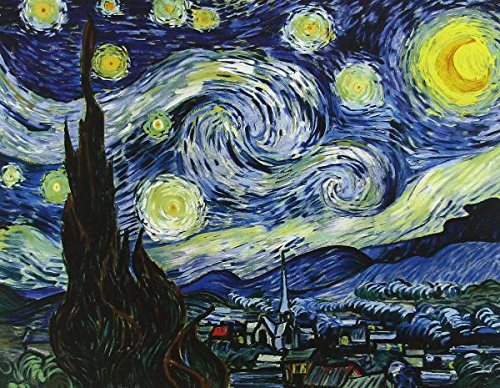 Amazon.co.jp: ゴッホ『星月夜』ジクレー＋シルクスクリーン 風景画