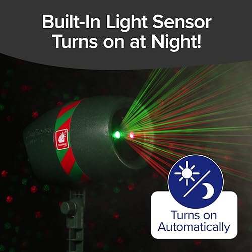 Miniatura 7 de AS-SEEN-ON-TV con 9 modos mejorados para una espectacular iluminación láser de vacaciones al aire libre con miles de luces que cubren 3200 pies