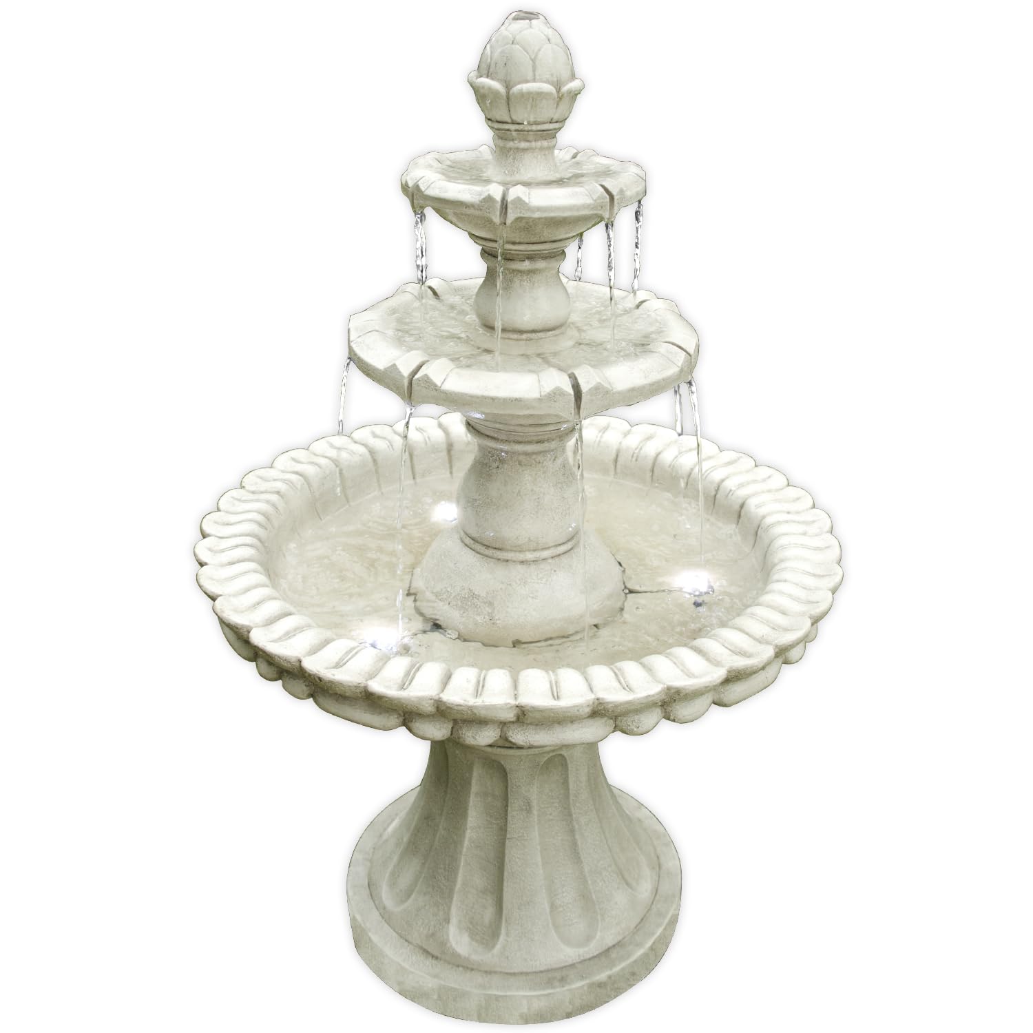 Köhko® Wasserspiel Markkleeberg — klassischer Etagenbrunnen Vogelbad 13010 Springbrunnen Gartenbrunnen