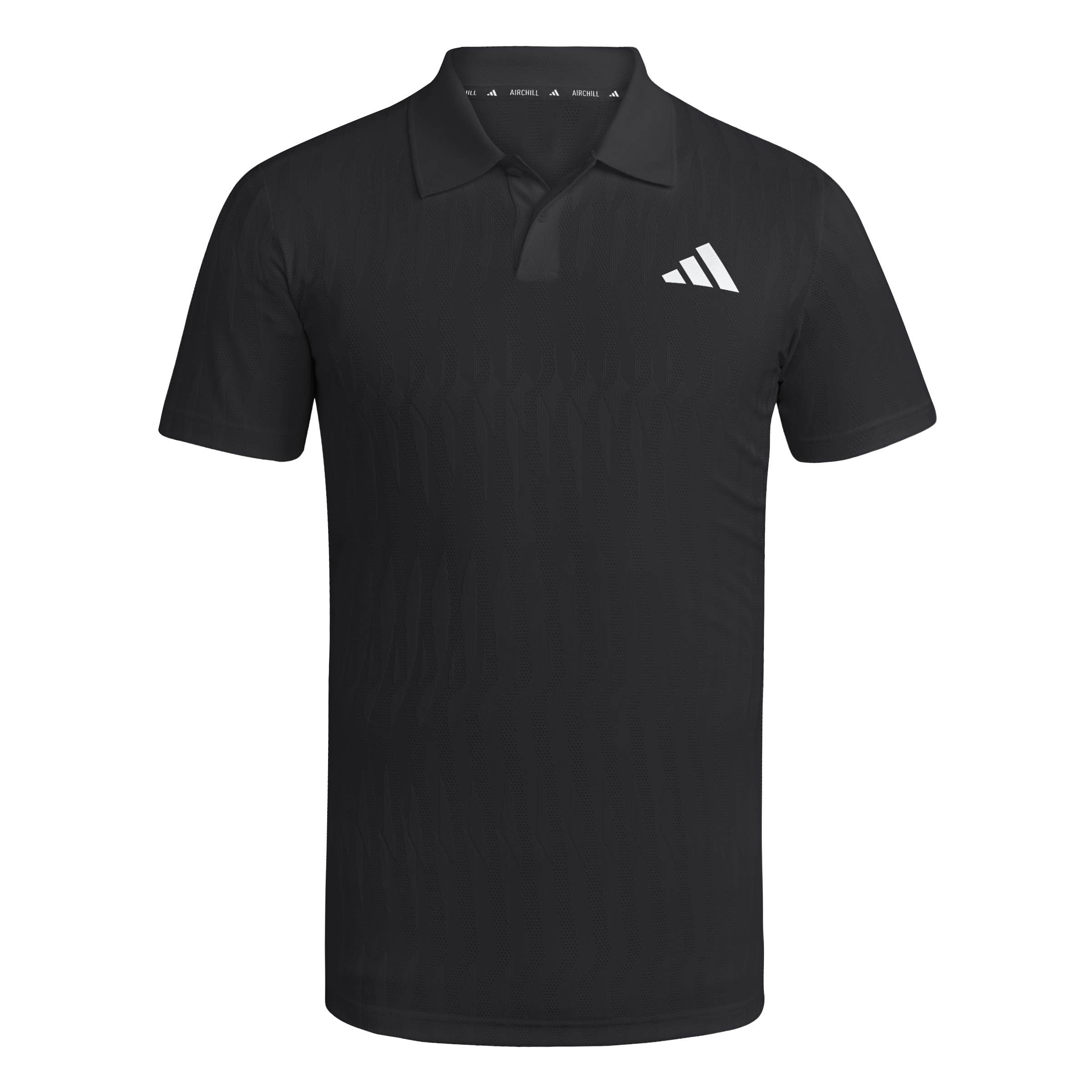 adidas Men's Tennis Climacool+ Airchill Freelift Polo Shirt, Black, XL