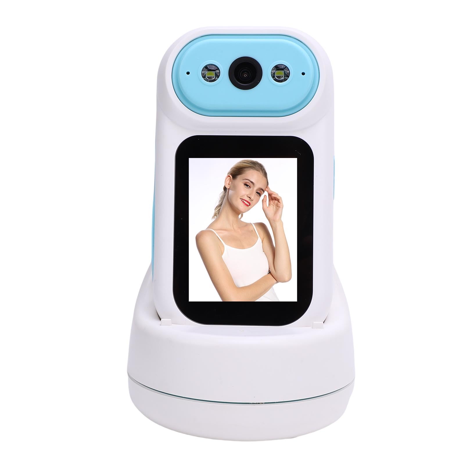 Sxhlseller Camera da Videochiamata a 2 Vie, Fotocamera Full HD Smart Security con Screening da 2,8 Pollici e Tracciamento di Movimento AI, Telecamere Wireless per Tata per Casa Interno