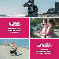 Vista 5 de Honey Badger BCAA + EAA Amino Acids Electrolytes Powder, BCAAs + L-Glutamine, Keto, Vegan, Sugar Free for Men & Women, Hydration & Post Workout