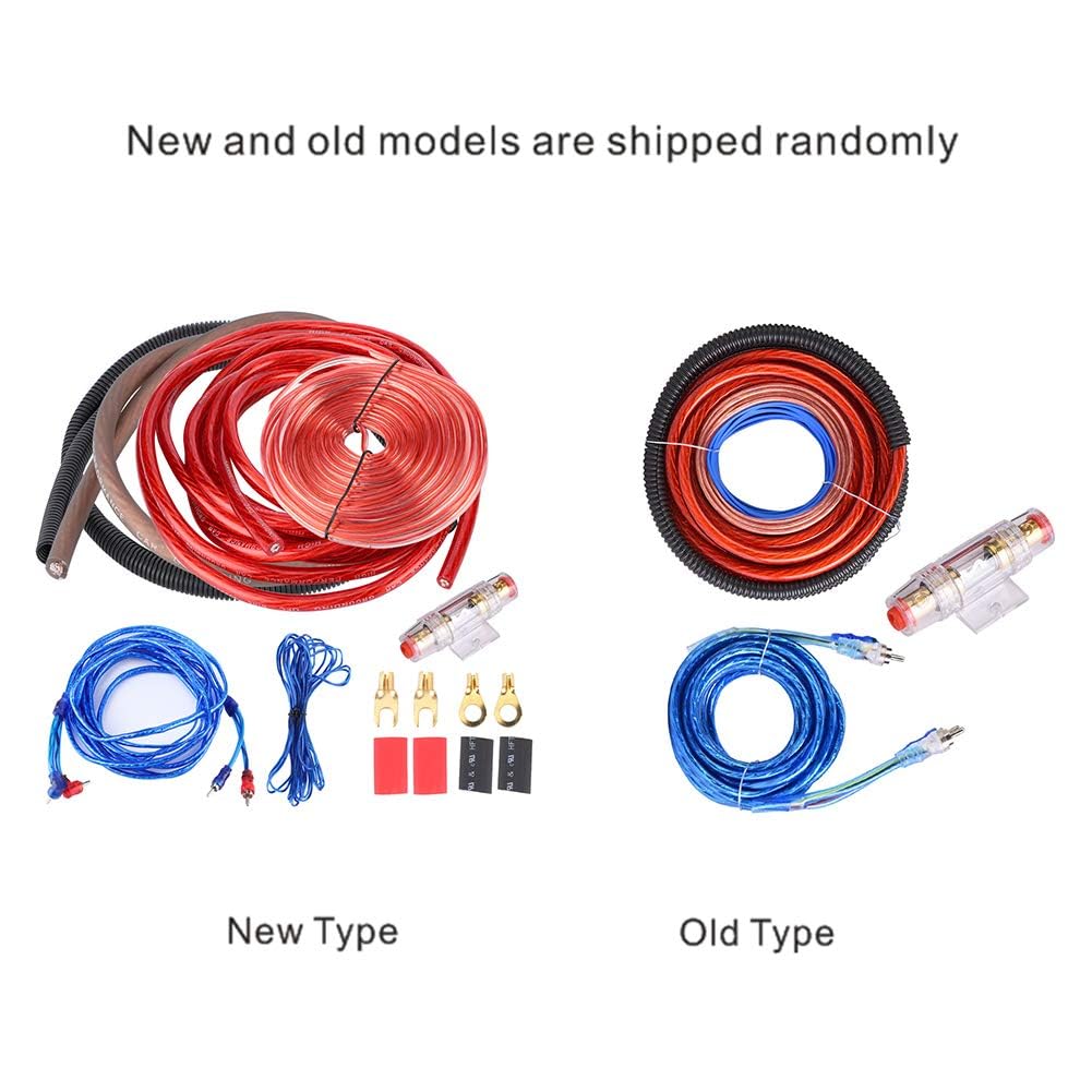 Kit d'installation d'amplificateur de puissance de voiture, 4 jauge 2800W voiture Audio subwoofer amplificateur haut-parleur installation câble câble Kit fusible costume