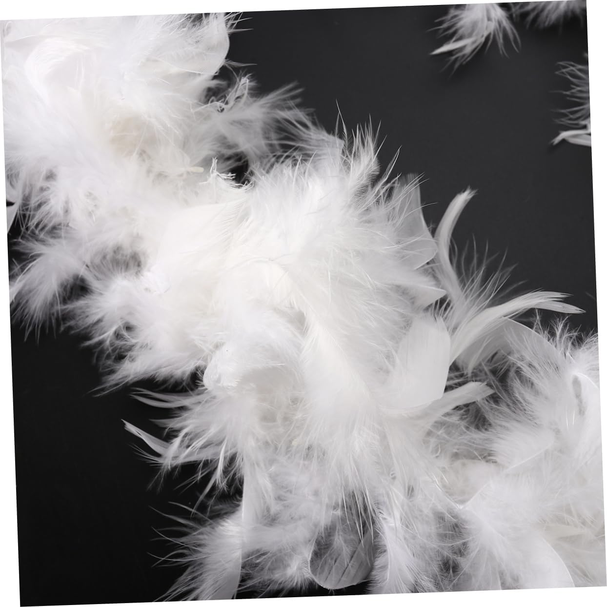 VILLFUL Long White Boa for Dress up Decorative Craft Decor Fun Accessory for Girls and Adults