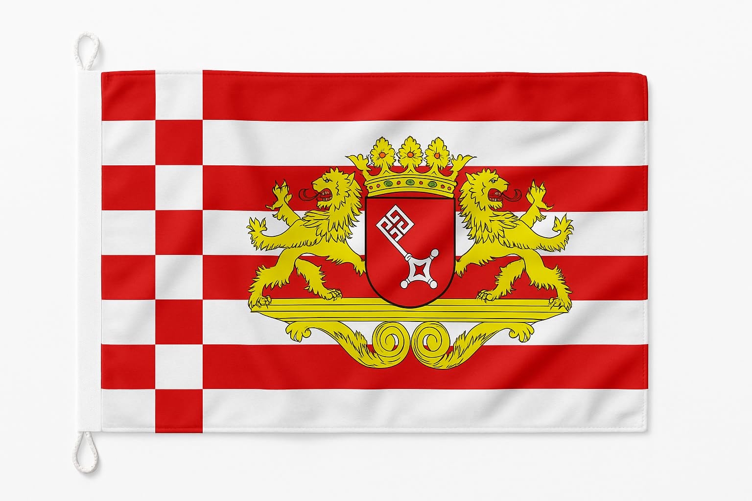 Drapeau de Brême géant 5x3 mètres indéchirable pour vents violents