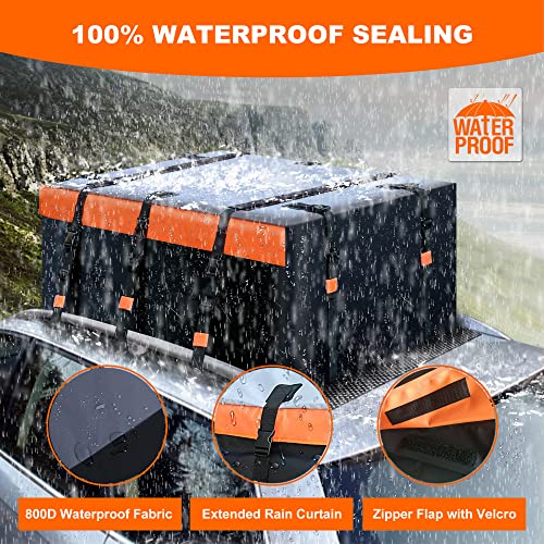 MeeFar 21 Cubic Feet Waterproof Roof Bag