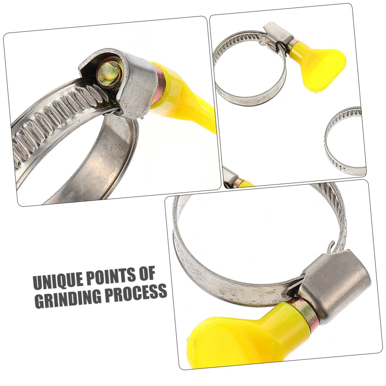 Garneck 45Pcs Gas Hose Clamp with Plastic Handle and Stainless Steel Clamps for Gas Tube for Natural Gas and Gasoline Piping Applications