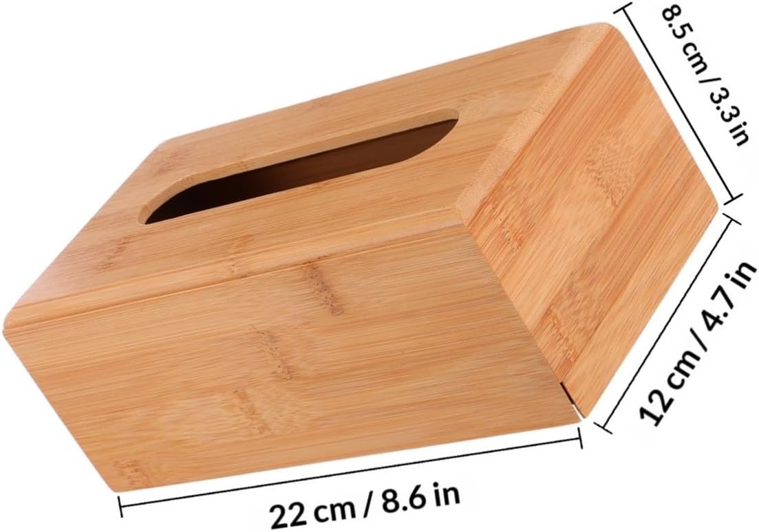 Wooden Tissue Box Holder Lightweight Plastic Bedroom Accessory image 2
