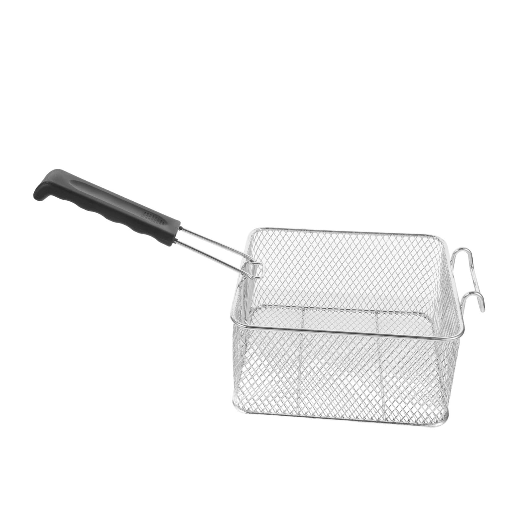 Cabilock 2 Piezas Cesta de Freír Inoxidable con Mango Antideslizante Cesta para Freír Pollo y Papas Fritas Utensilio de Cocina Práctico para y Hogar