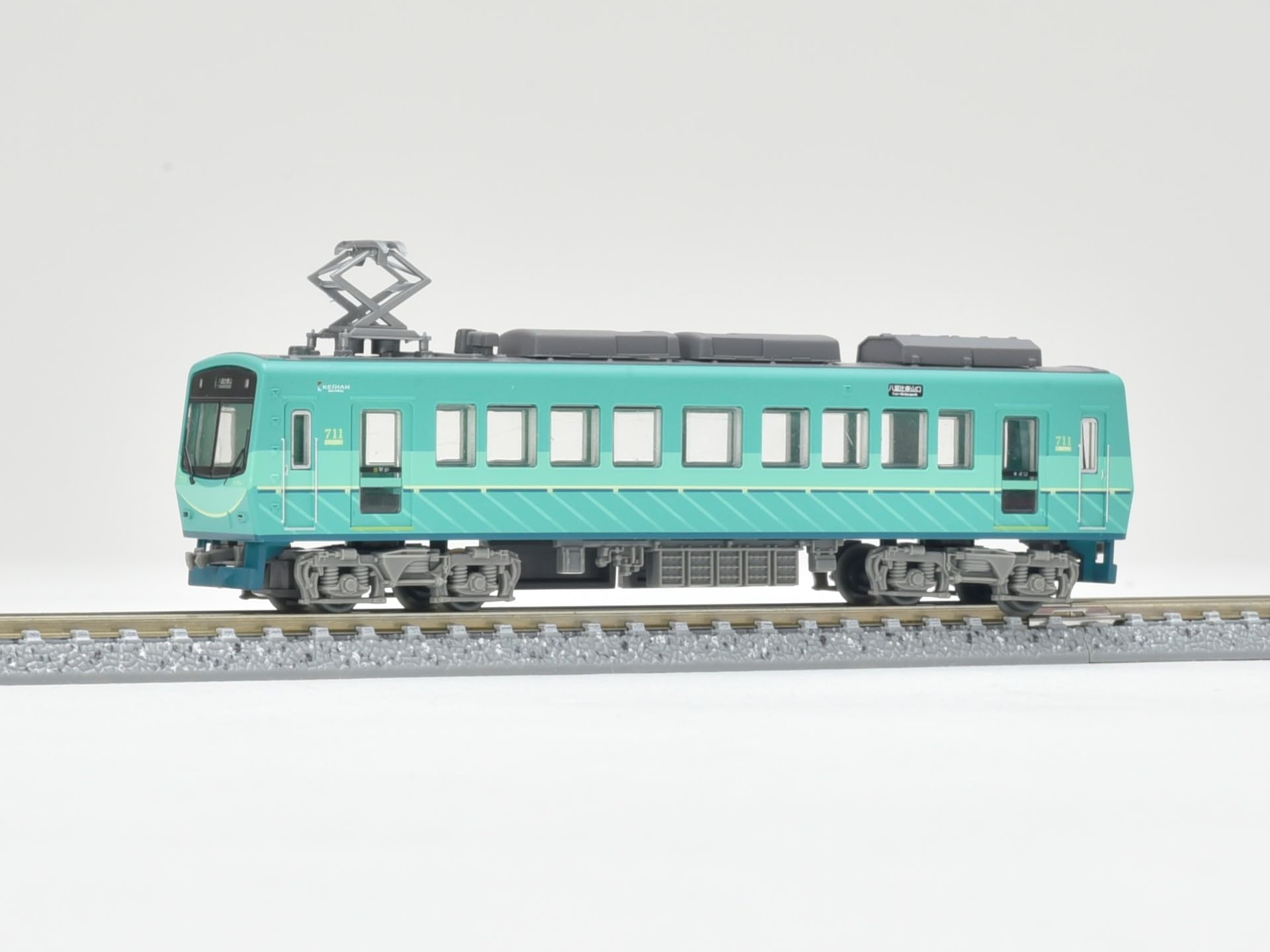 Rifornimenti verdi del diorama di rinnovo 711 di serie del treno di Eizan della raccolta ferroviaria della raccolta ferroviaria 700