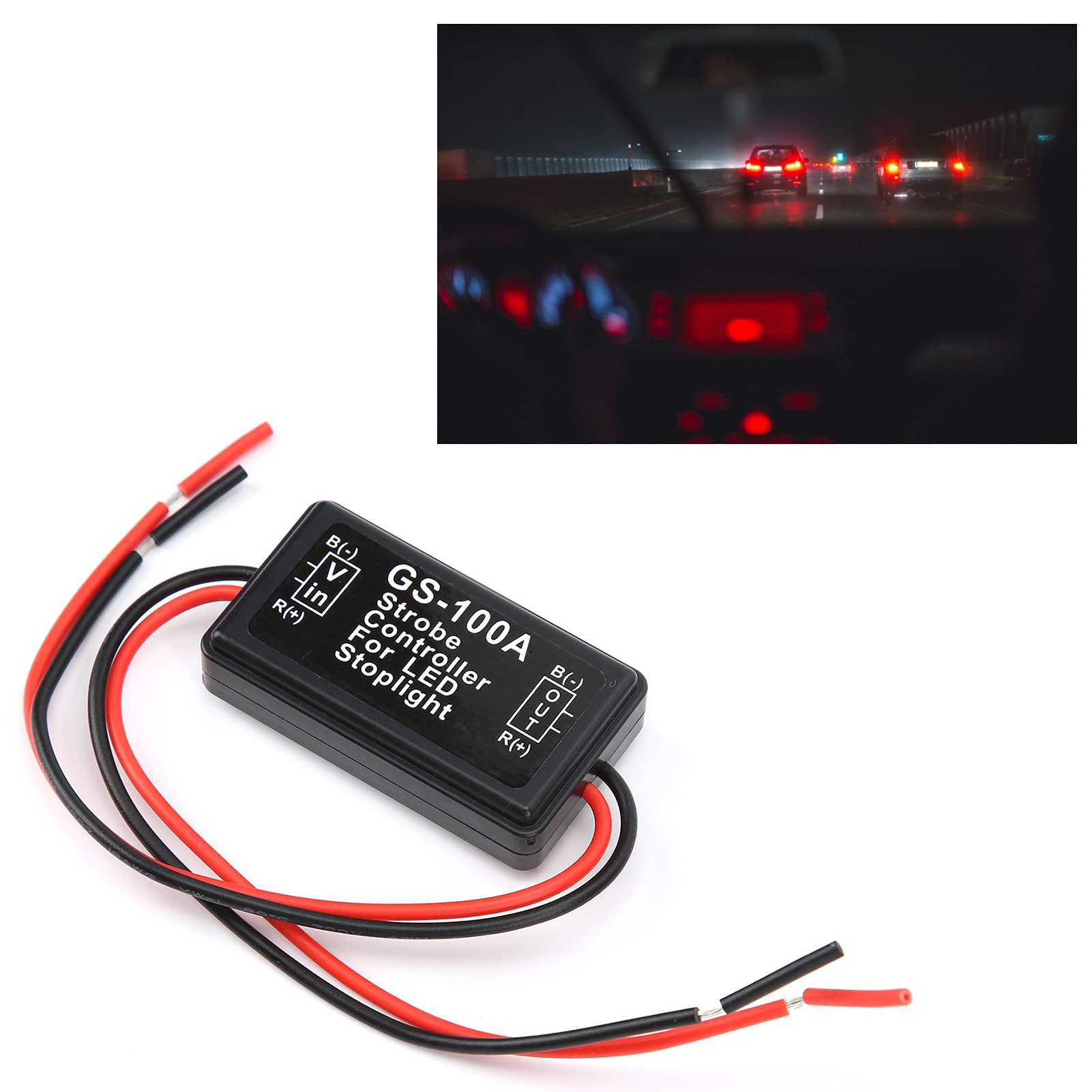 LiebeWH Lot De 2 Contrôleurs Flash Stroboscopique 50W H7 - Clignotant Voiture Moto LED 3 Modes