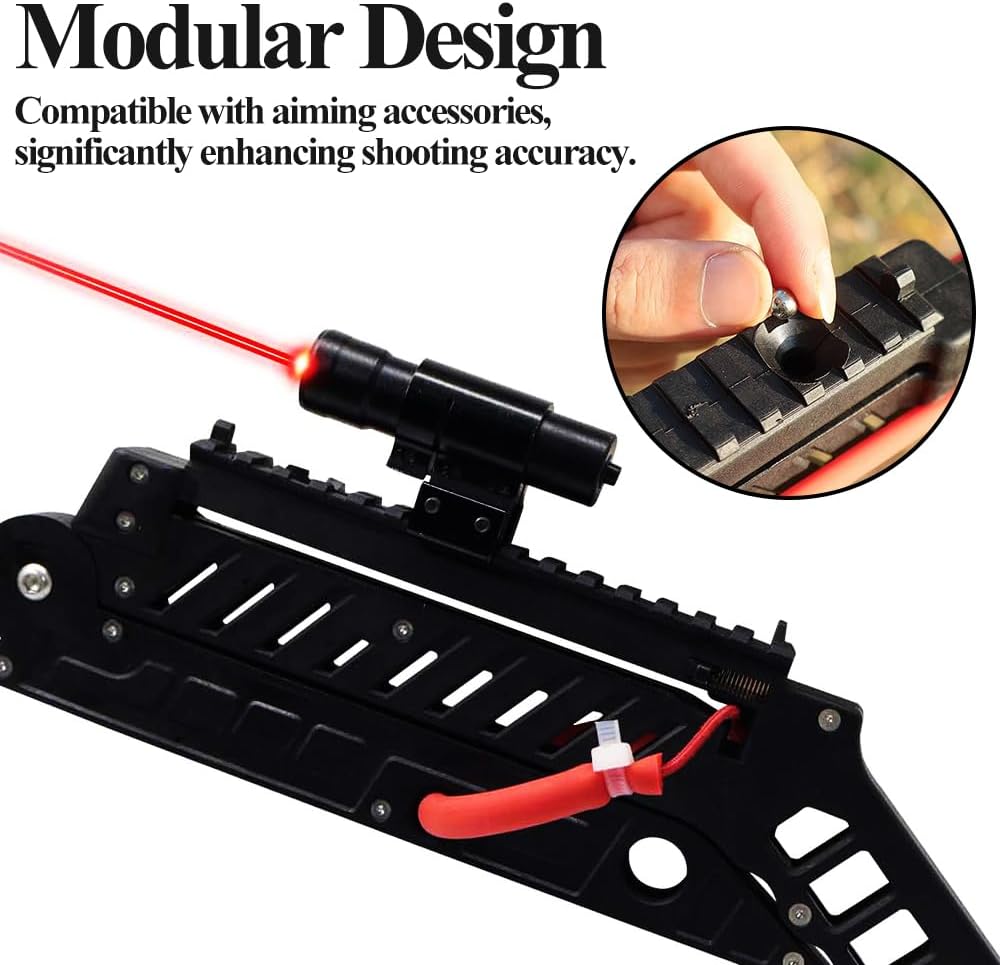 Folding Slingshot, Shooting Practice Slingshots for Adults, Sling Shot with Ammo Balls and Arrow Accessories, for Courtyard Camping Games Outdoor Activities