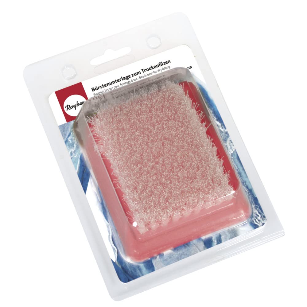 Rayher 5322900 Brush Base 6.5 x 9 cm for Dry Felting Work Surface