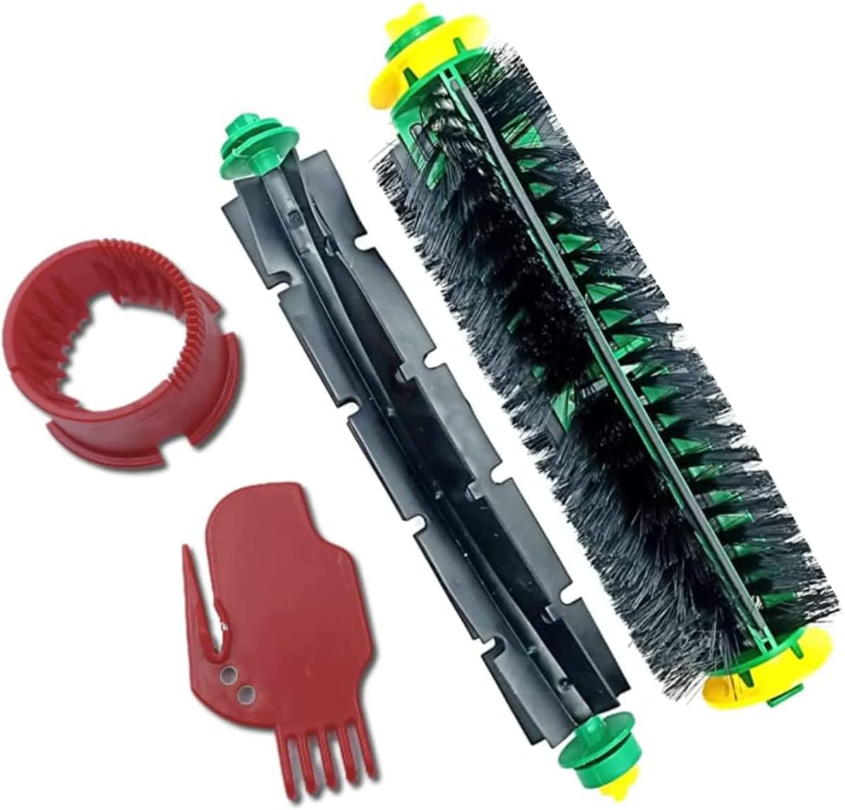 Kit 2 Cepillos Rodillo TEKLiNe Compatible para iRobot Roomba 500 Aspirador Serie Accesorios Repuesto, Rodillo Cepillo Extractor Robot 500 Serie Aspirador Inalámbrico Reemplazo