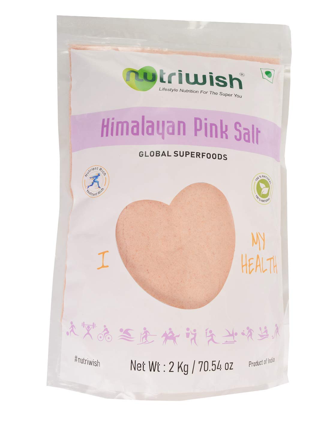 Nutriwish Himalayan Pink Salt (2 Kg) (B082WTZMTF) Amazon Price History, Amazon Price Tracker