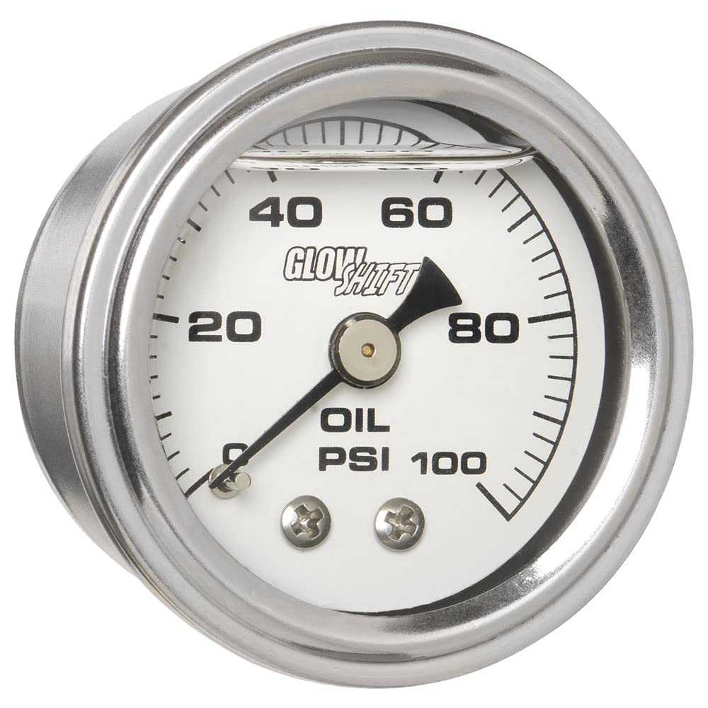 GlowShift 0-100 PSI Pressure Sensor - Replacement Fuel, Oil & Exhaust Pressure Sender