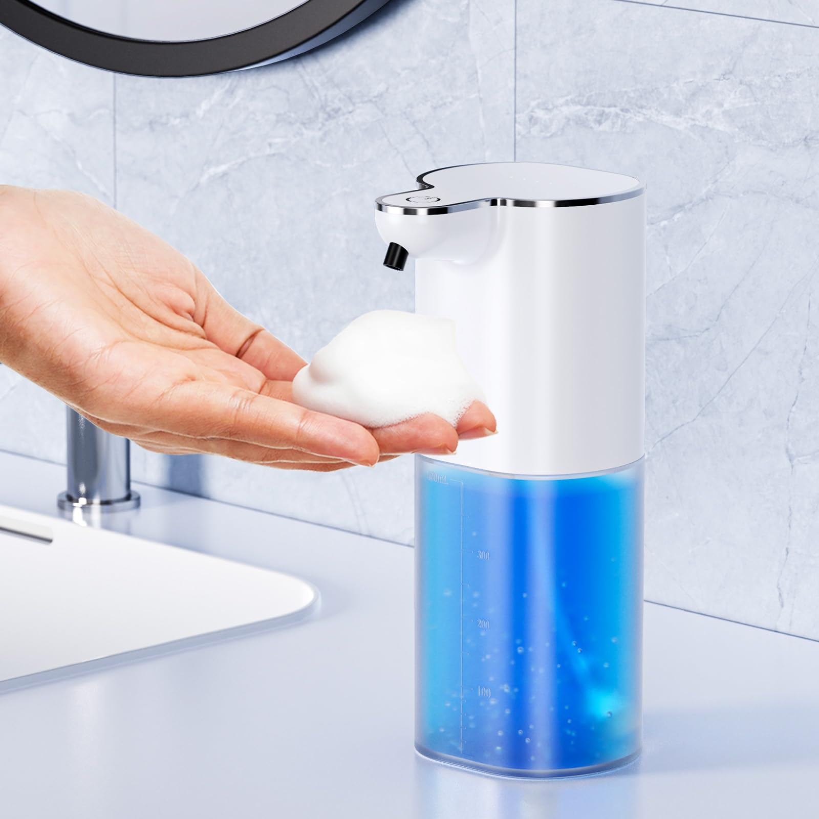 Dispenser Sapone Automatico JOFLVA A Ricarica USB - Con Sensore Senza Contatto, Impermeabile IPX5 - Foto 12