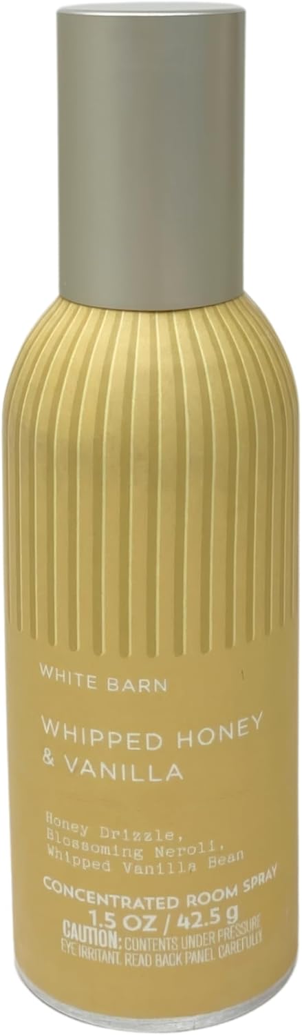 Bath & Body Works Whipped Honey & Vanilla - 2 Pack Concentrated Room Spray Bundle with a Himalayan Salts Springs Sample Soap