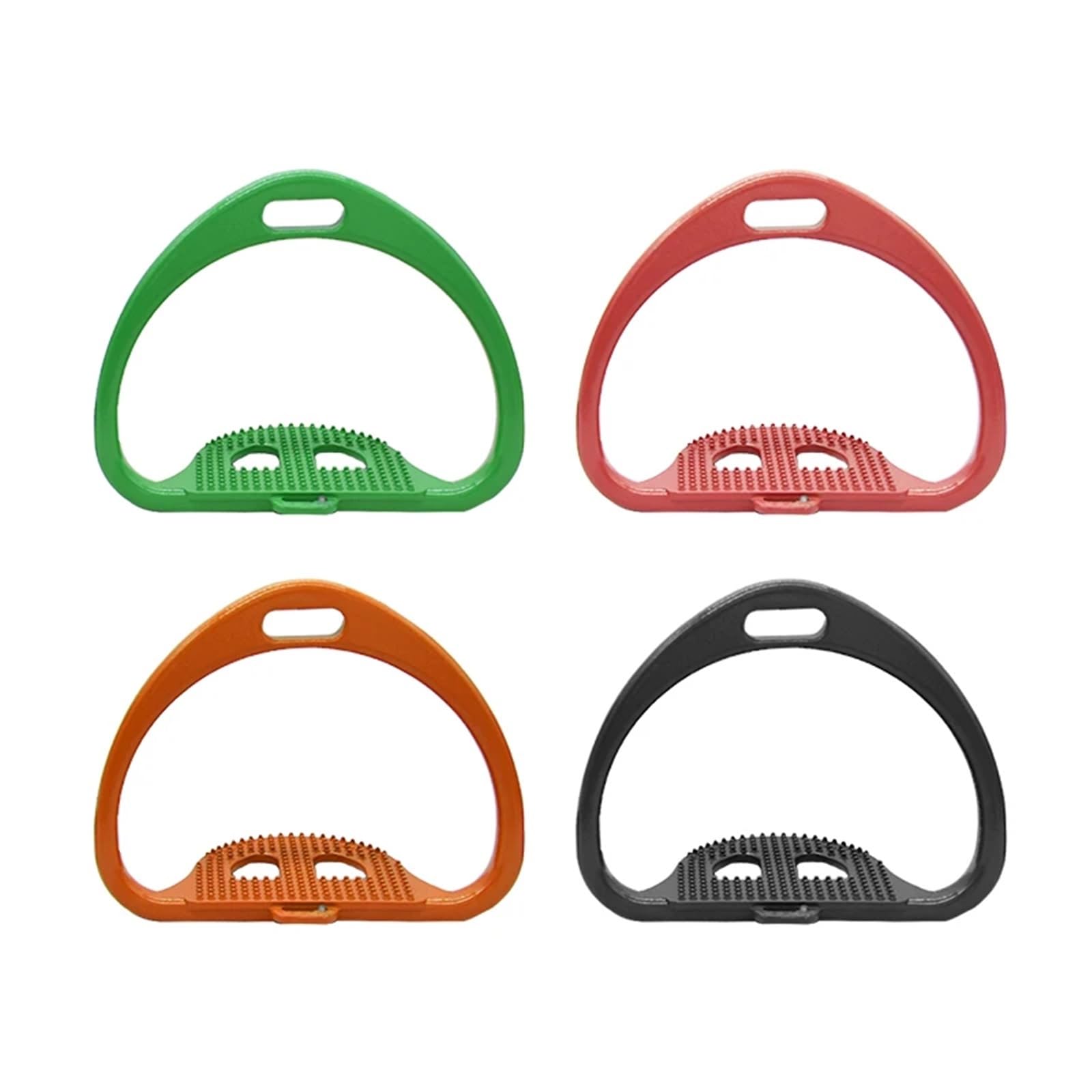 Estribos para Caballos Estribo de carreras silla montar Pedal seguridad antideslizante Suministros ecuestres Luz for caballos for una mayor al(RED)