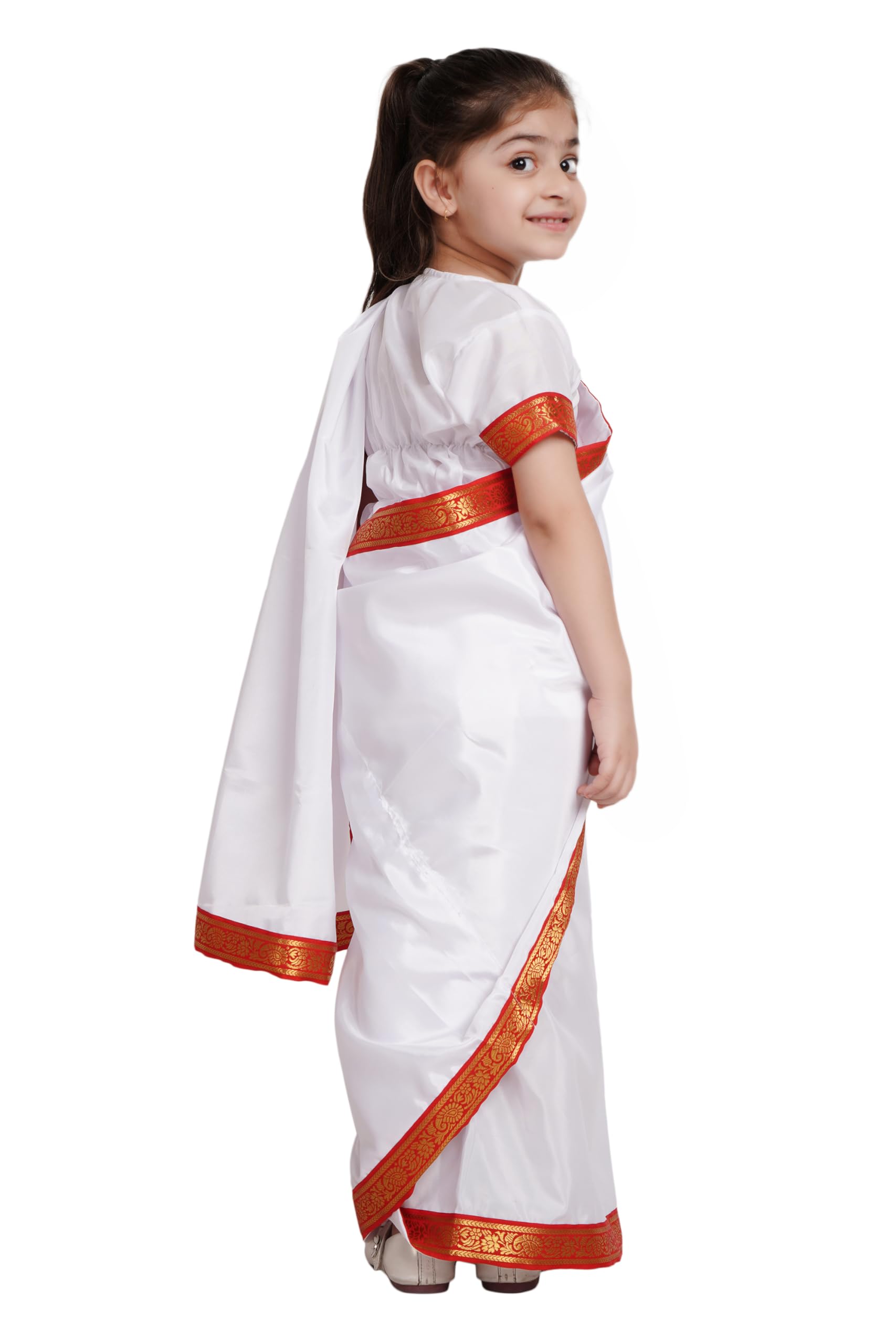 chinese dress ladies Buy Kaku Fancy Dresses Polyester Indian State Bengali Dance White Saree Farmer  Costume For Kids -White & Red, 3-4 Years, For Girls Online at Low Prices in  India