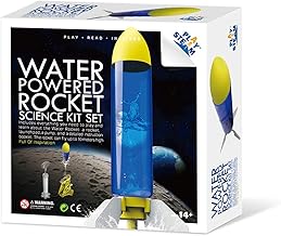 PLAYSTEM Outdoor Water Powered Rocket Physics Learning Set-with Rocket Tail, Body and Pump DIY Rocket Science Experiment Kit- Space STEM Outdoor Toys Gift for Kids,Teens, Boys & Girls